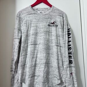 Hollister Embroidered long sleeve Tee with Logo M